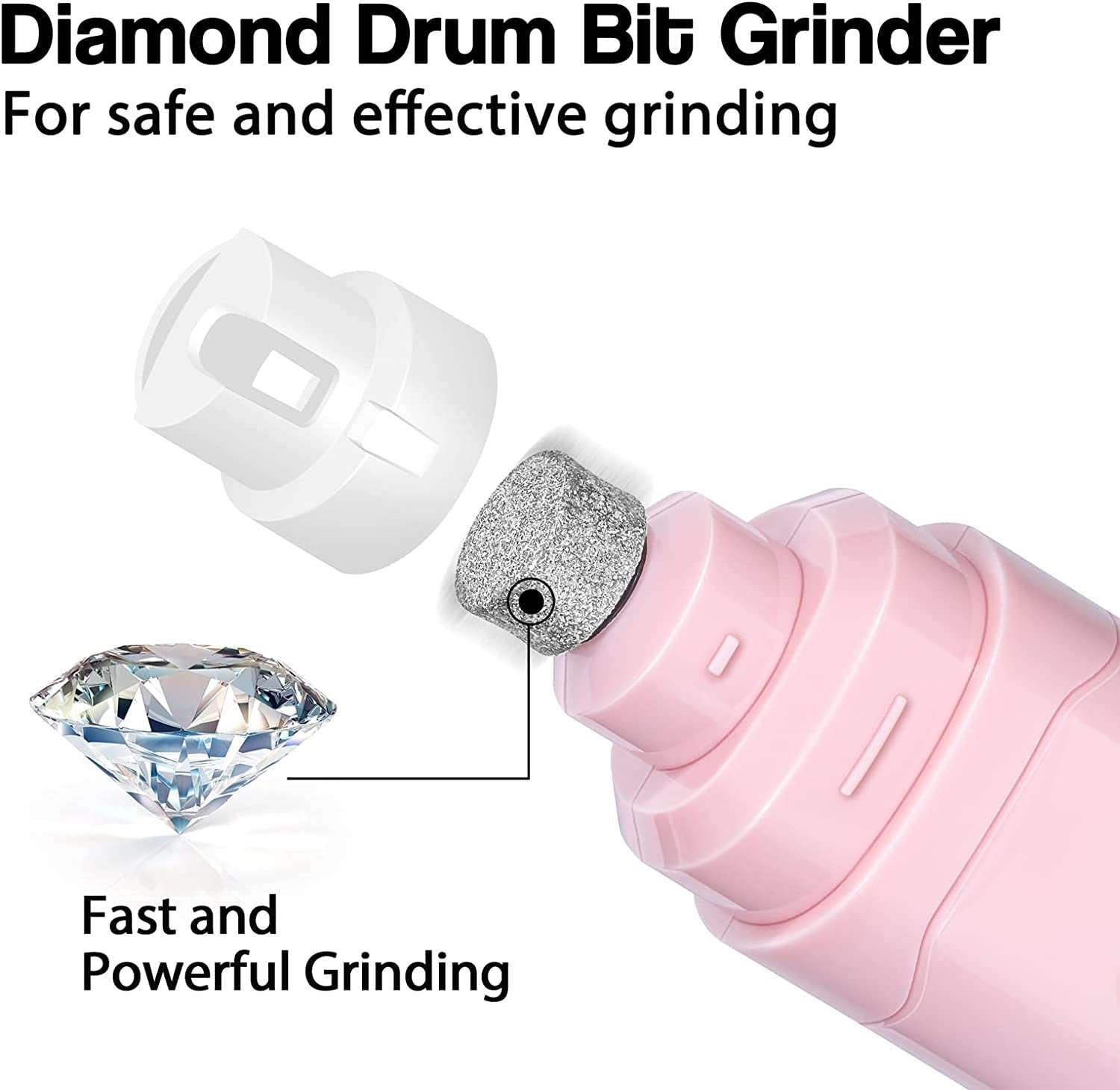Dog Nail Grinder Upgraded - Professional 2-Speed Electric Rechargeable  Trimmer Painless Paws Grooming 