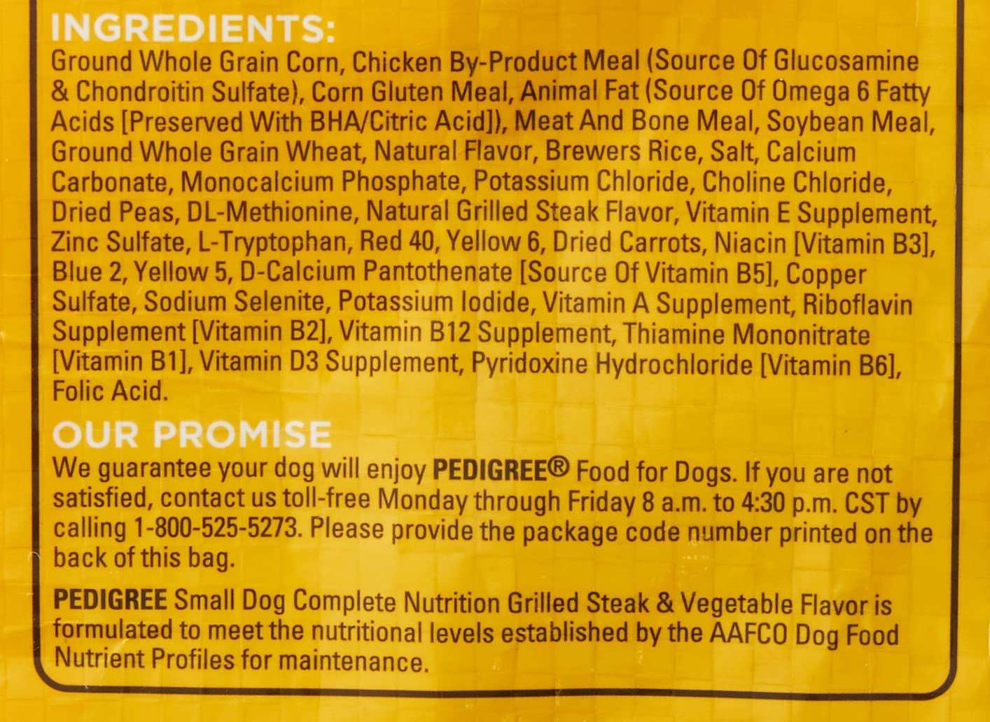 Small Dog Complete Nutrition Small Breed Adult Dry Food Grilled Steak and Vegetable Flavor 