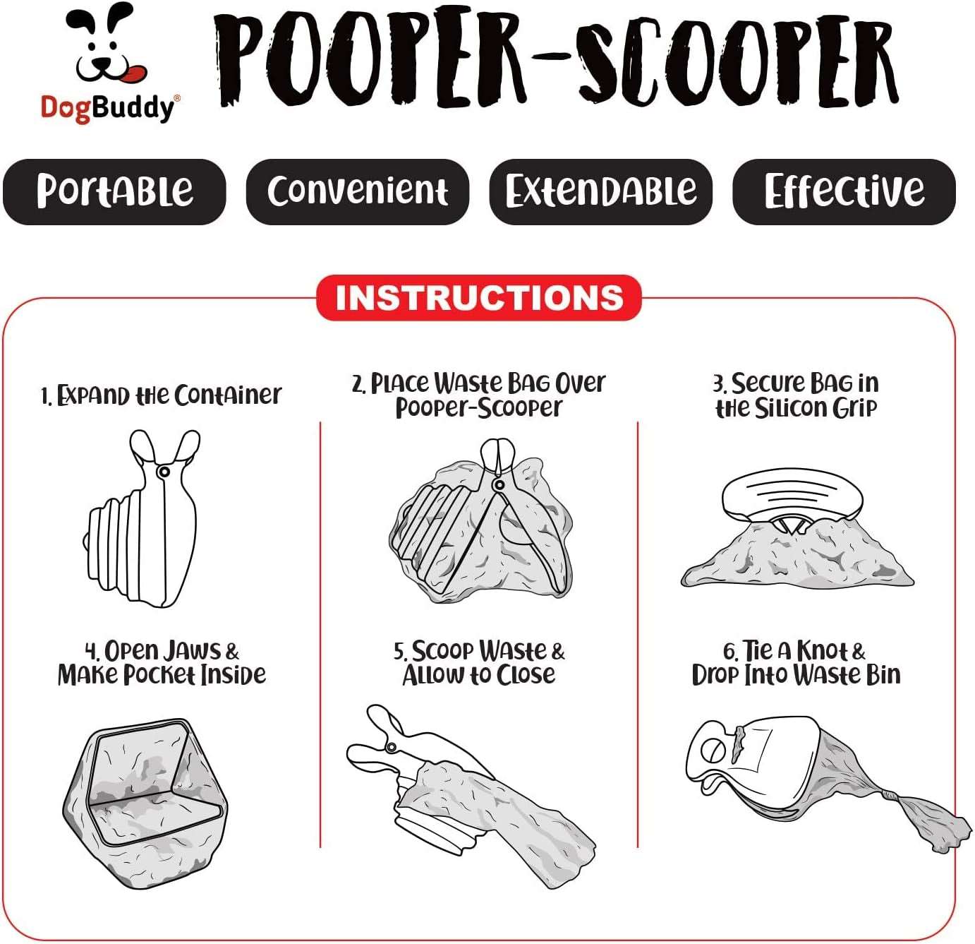 Portable Dog Poop Scooper