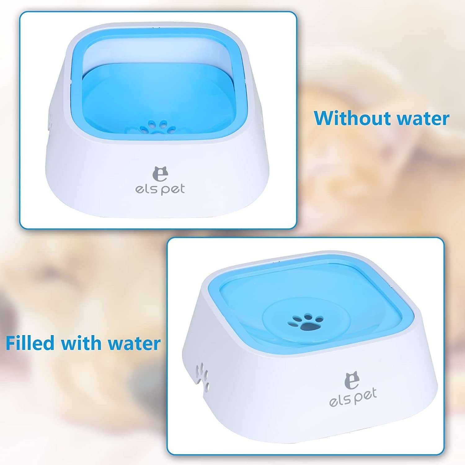 Splash-Free dog Water Bowl