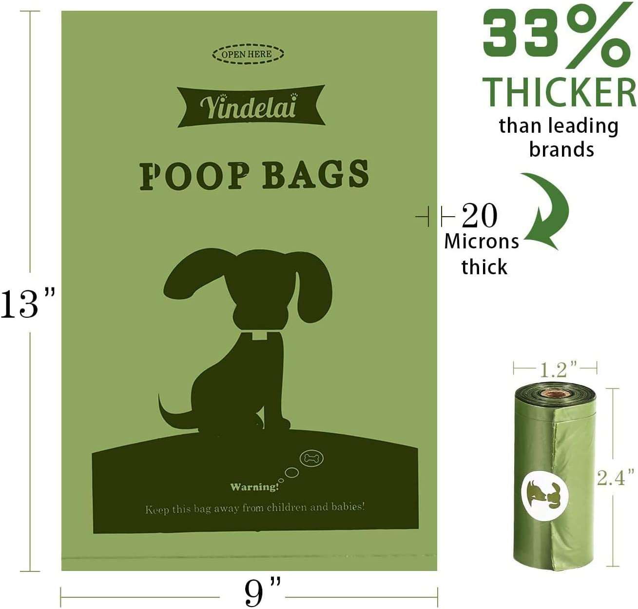 Dog Poop Bag Biodegradable Scented