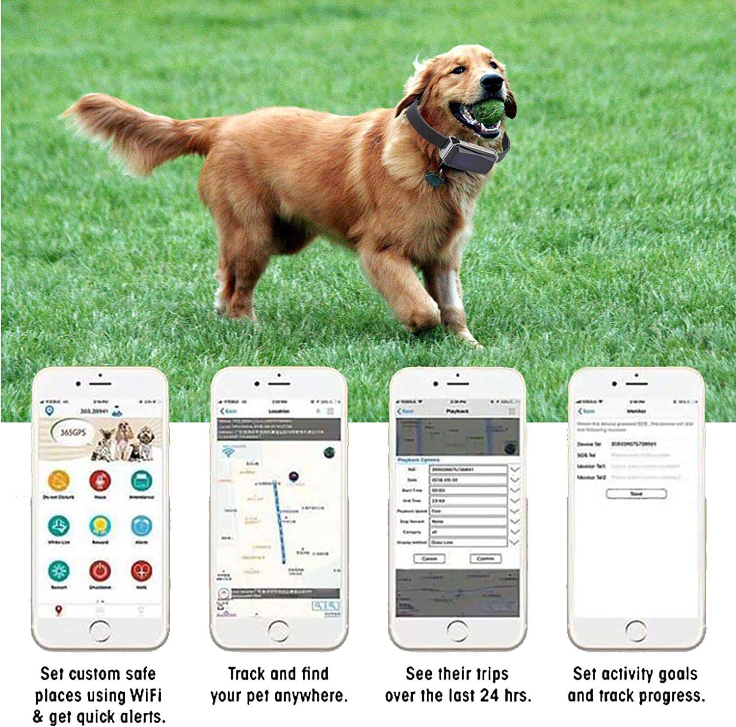  Waterproof GPS Pet Locator 