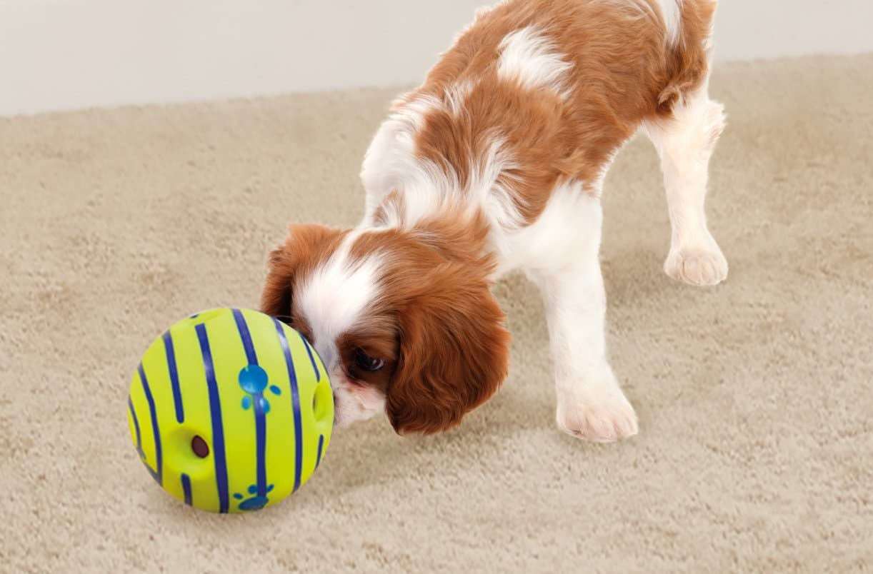 Interactive Dog Toy with Fun Giggle Sounds - Wobble Wag Giggle Ball