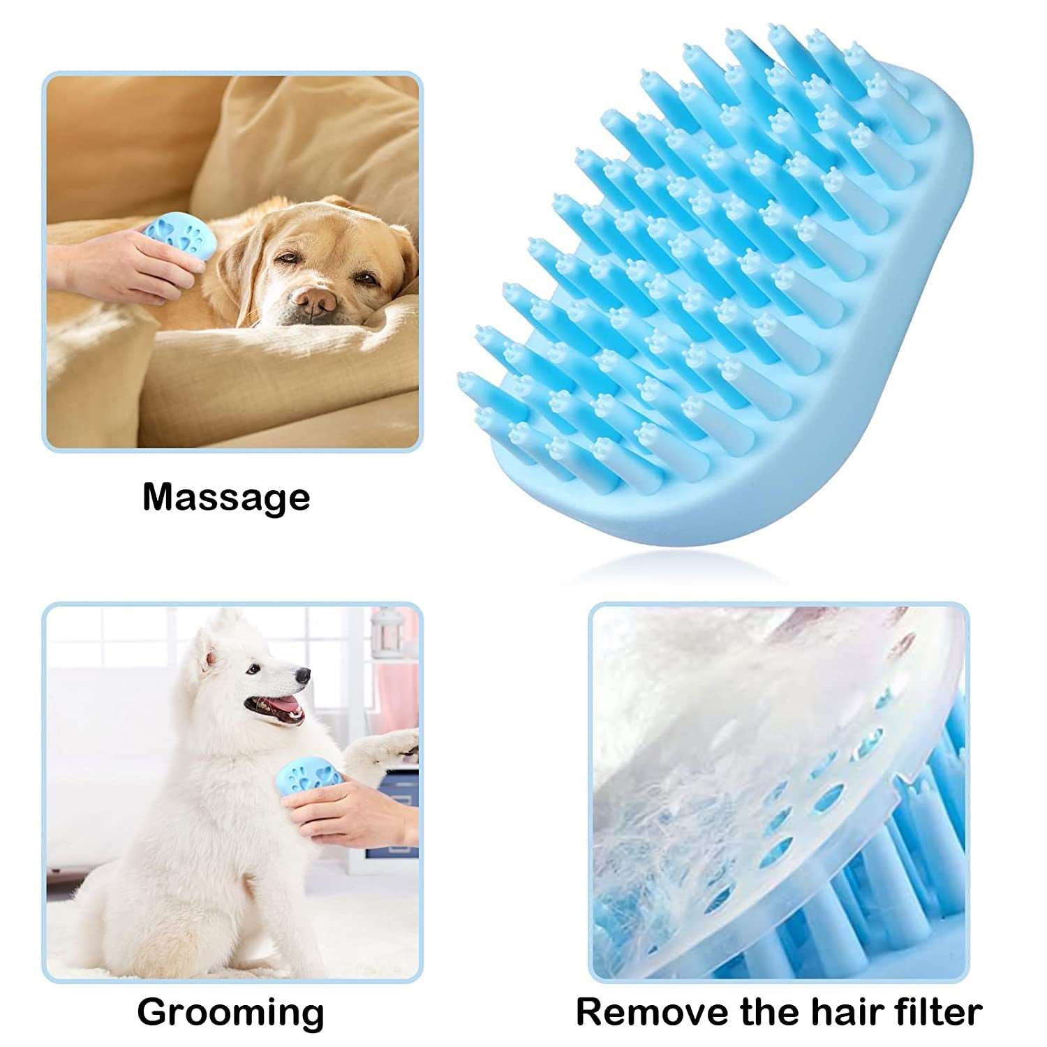 Pet Grooming Bath Massage 