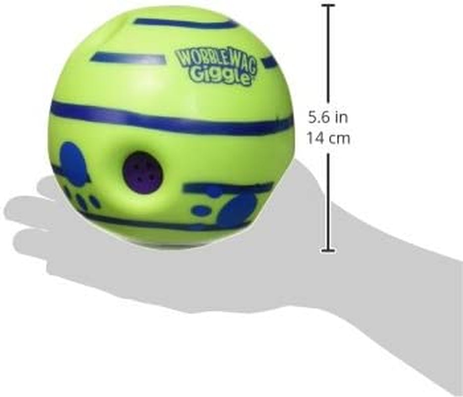 Interactive Dog Toy with Fun Giggle Sounds - Wobble Wag Giggle Ball
