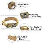 Dog Training Collar Adjustable Tactical Dog Collar And Leash Set Control Handle - Image 3