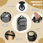 Ample storage capacity Multiple transport methods Dog strollers - Image 6