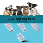 Dog Nail Grinder USB Rechargeable Electric Pet Paws Clipper - Image 2
