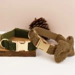 Luxury Personalized Dog Collar Harness Leash set custom - Image 3