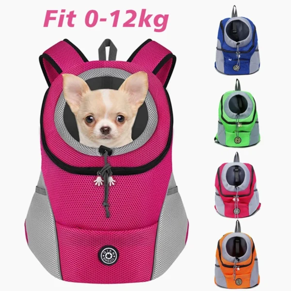 Dog Pet Backpack Carrier Travel Bag Front Pack Breathable Adjustable