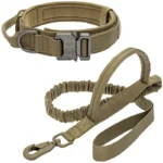 Durable Tactical Dog Collar Leash Set Adjustable Military Pet - Image 2