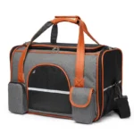 Dog Pet Carrier Bag Anti-Collapse Design Multiple Storage Pockets