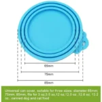 2pcs/set Reusable Pet Food Can Cover Silicone Dogs Storage - Image 5