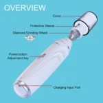 Dog Nail Grinder USB Rechargeable Electric Pet Paws Clipper - Image 3
