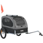 SucceBuy 88 lbs Dog Bike Trailer Pet Cart Bicycle Carrier with Wheels