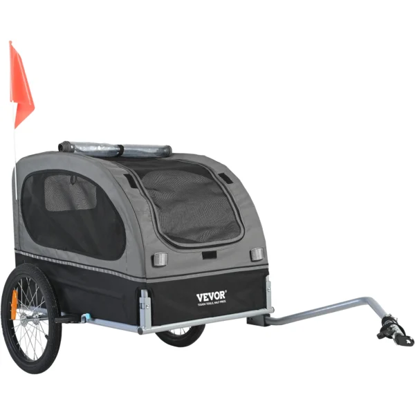 SucceBuy 88 lbs Dog Bike Trailer Pet Cart Bicycle Carrier with Wheels