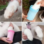1Pc Pet Plastic Foot Wash Cup S L XL Large size silicone brush Dog - Image 5