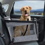 Portable CAr Pet Seat Stable Dog Carrier with Safety Mesh Protector