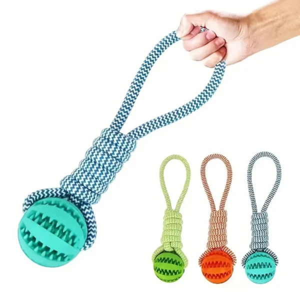 Pet Toy Dog Chew-Resistant Cotton Rope Hand-Pulled Treat Ball Teeth