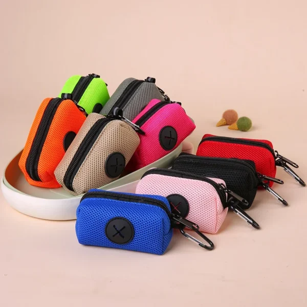 Dog Poop Bag Carrier Portable Pet Waste Bag Dispenser Luxury Stylish Dog Garbage Holder Dispensers Cleaning Supplies