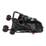 Black Foldable Pet Travel Cart for Small To Medium Dogs - Image 5