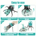 Portable Dog Pooper Scooper, Pet Waste Pick-up, Outdoor Cleaner, Built-in Garbage Bag, Handheld Pet Poop Grabber,No Touch Design - Image 6