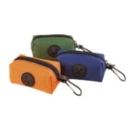 Canvas Dog Poop Bag Holder, Outdoor Pet Waste Bag Dispenser with Carabiner Clip, Animal Waste Collection Pouch - Image 5