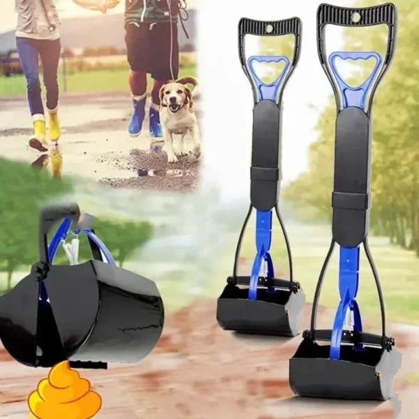 Dog Poop Grabber Pooper Scooper Long Handle Large Folding Design Fecal Shovel Picker Fecal Collector Cleaning Tool Pet Suppl Dog