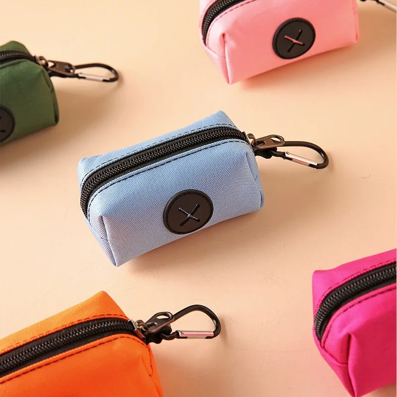Canvas Dog Poop Bag Holder, Outdoor Pet Waste Bag Dispenser with Carabiner Clip, Animal Waste Collection Pouch Canvas Dog Poop Bag Holder, Outdoor Pet Waste Bag Dispenser with Carabiner Clip, Animal Waste Collection Pouch