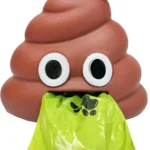 Cute and Functional Dog Poop Bag Holder for Leash Sturdy Dog Poop Bag Dispenser,Roll Bags