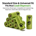 Eco-Friendly Dog Poop Bags, Leak-Proof Extra Thick Unscented Waste Bags for Pet Walking, Biodegradable Cleanup Supplies - Image 3