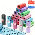 1500Pcs Random Color Pet Poop Bags, Dog Cat Waste Pick‑Up Clean Bags, Disposable Waste Bags for Puppy Dogs Pet Daily Supplies - Image 2