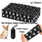 Dog Poop Bags for Dogs Cats Large Thick Garbage Bags Leakproof Waste Pickup Bags Portable Dispenser Pet Walking Cleaning - Image 2