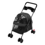 Black Foldable Pet Travel Cart for Small To Medium Dogs - Image 4