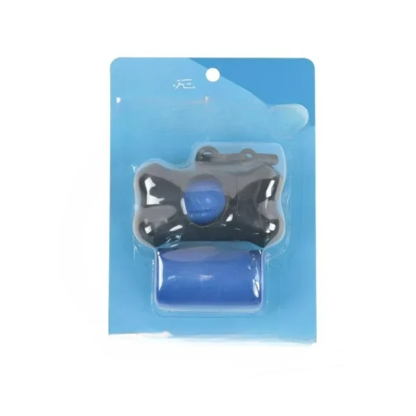 Dog Poop Bag Dispenser Holder with Blue Pet Waste Bag, 30 Count