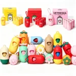 Flower Capsule Dog Poop Bag Dispenser Set Scented Portable Outdoor Walking Pet Waste Bag Holder For Dog Cat Litter Garbage Clean