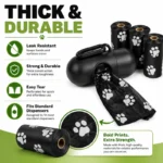 Dog Poop Bags for Dogs Cats Large Thick Garbage Bags Leakproof Waste Pickup Bags Portable Dispenser Pet Walking Cleaning - Image 3