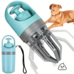 One Hand Pet Poop Grabber Portable Dog Waste Scooper with Poop Bags Outdoor Walking Pet Waste Cleaner