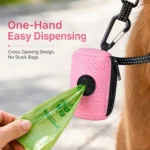 Dog Poop Bag Dispenser Hangingable Dog Poop Bag Holder Poo Bags Dispenser for Dogs Walking Garbage Bags Dispensers Pet Supplies
