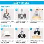 Dog Poop Grabber Pooper Scooper Long Handle Large Folding Design Fecal Shovel Picker Fecal Collector Cleaning Tool Pet Suppl Dog - Image 3