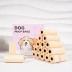 75/150/300 Counts Pet Waste Bags with Dispenser and Leash Clip, Dog Waste Bags for Walking, Unscented Thickened Poop Bag