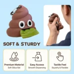 Cute and Functional Dog Poop Bag Holder for Leash Sturdy Dog Poop Bag Dispenser,Roll Bags - Image 3